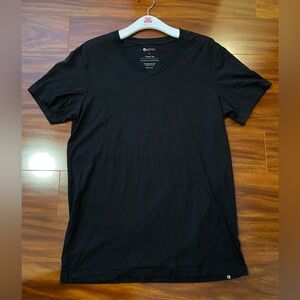 Ethika Men's V-neck Cotton blend Classic Black Tee size Large